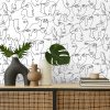 Modern,Scandinavian,Home,Interior,With,Design,Wooden,Commode,,Tropical,Leaf