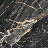 Gold and cream color patterned natural of dark blue gray marble