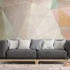 Gray sofa with mock up poster, Concept interior design, 3d rende
