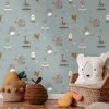 Stylish,Scandinavian,Interior,Of,Child,Room,With,Natural,Toys,,Hanging