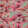 Watercolor,Colorful,Palm,banana,Leaves,Seamless,Pattern,Background.watercolor,Painting,Illustration,Tropical