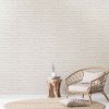 Mock up wall in Scandinavian living room design, home decor with