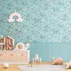 Empty,Wall,Of,Boho,Style,Nursery,Room,With,Toys,,3d