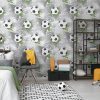 Stylish,Teenager's,Room,Interior,With,Comfortable,Bed,And,Sports,Equipment